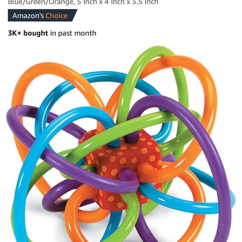 Manhattan Toy Winkel Rattle & Sensory Teether Toy